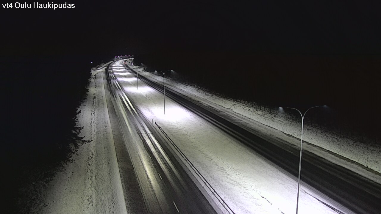 Weather Camera Image Väg 4 Oleåborg, Haukipudas, Oulu, Pohjois-Pohjanmaa