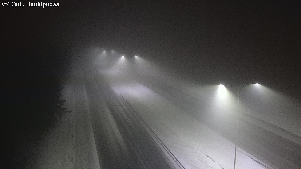 Weather Camera Image Road 4 Oulu, Haukipudas, Oulu, Pohjois-Pohjanmaa