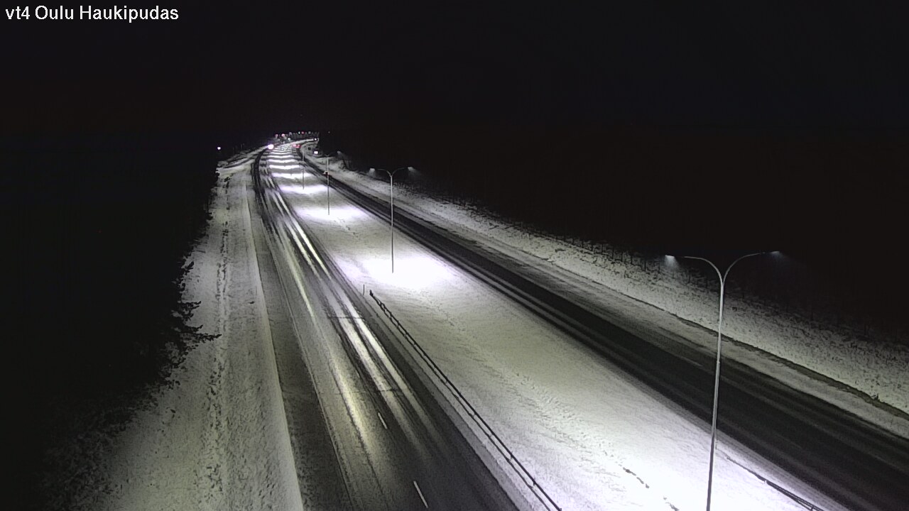 Weather Camera Image Väg 4 Oleåborg, Haukipudas, Oulu, Pohjois-Pohjanmaa