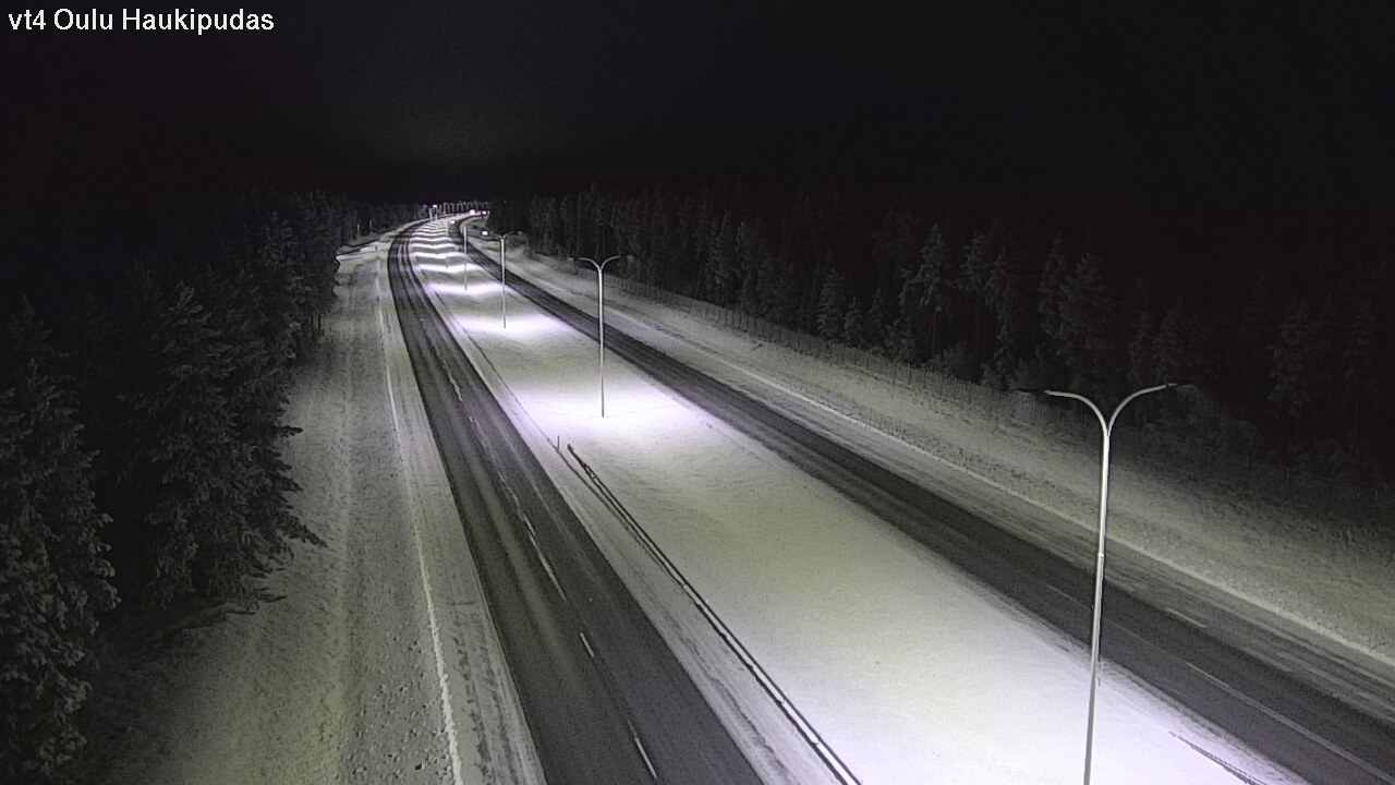 Weather Camera Image Road 4 Oulu, Haukipudas, Oulu, Pohjois-Pohjanmaa