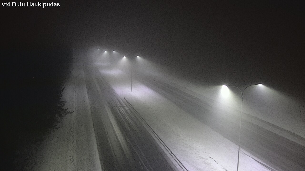 Weather Camera Image Road 4 Oulu, Haukipudas, Oulu, Pohjois-Pohjanmaa
