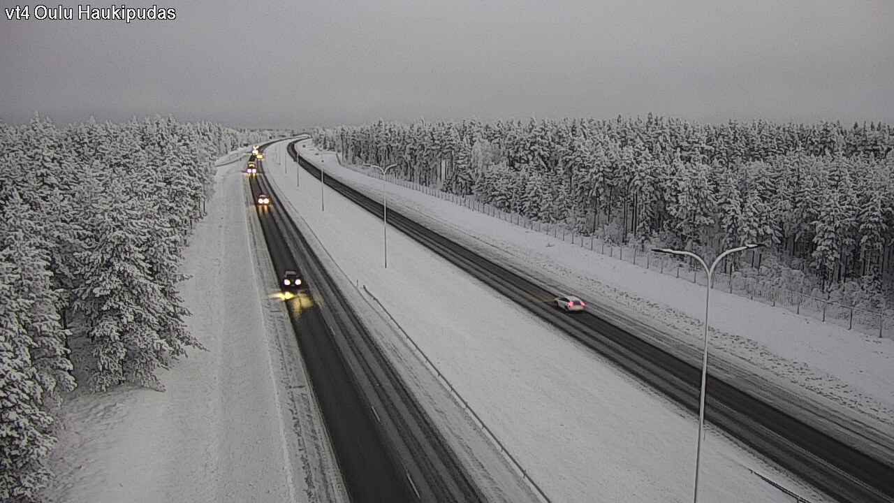 Weather Camera Image Road 4 Oulu, Haukipudas, Oulu, Pohjois-Pohjanmaa