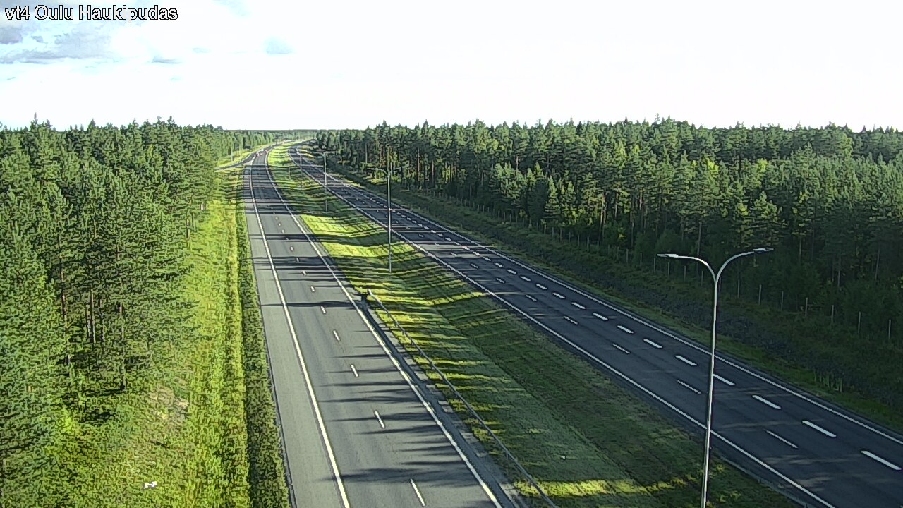 Weather Camera Image Väg 4 Oleåborg, Haukipudas, Oulu, Pohjois-Pohjanmaa