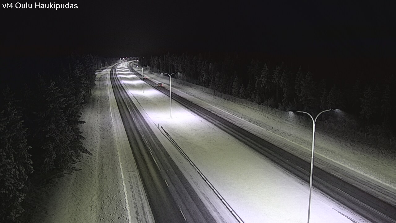 Weather Camera Image Road 4 Oulu, Haukipudas, Oulu, Pohjois-Pohjanmaa