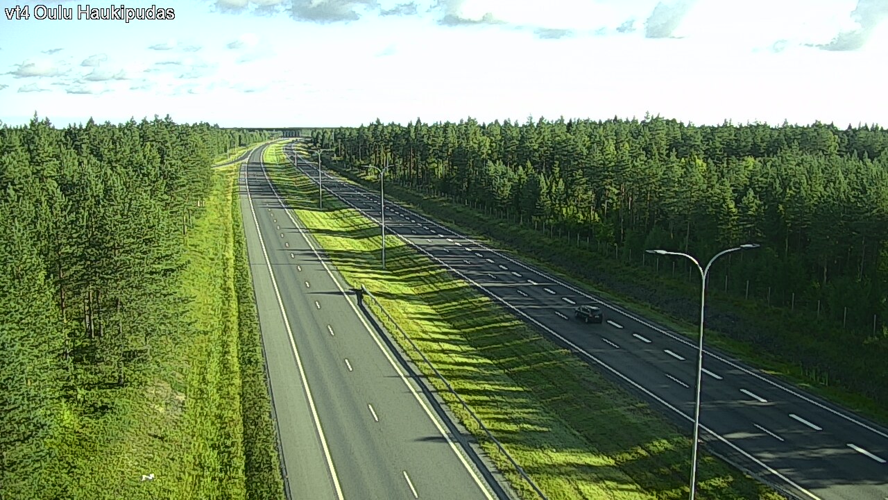 Weather Camera Image Väg 4 Oleåborg, Haukipudas, Oulu, Pohjois-Pohjanmaa