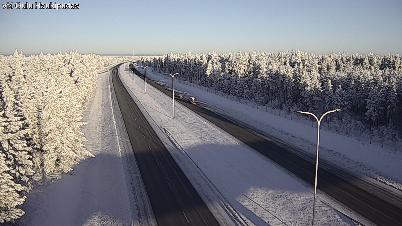 Weather Camera Image Väg 4 Oleåborg, Haukipudas, Oulu, Pohjois-Pohjanmaa