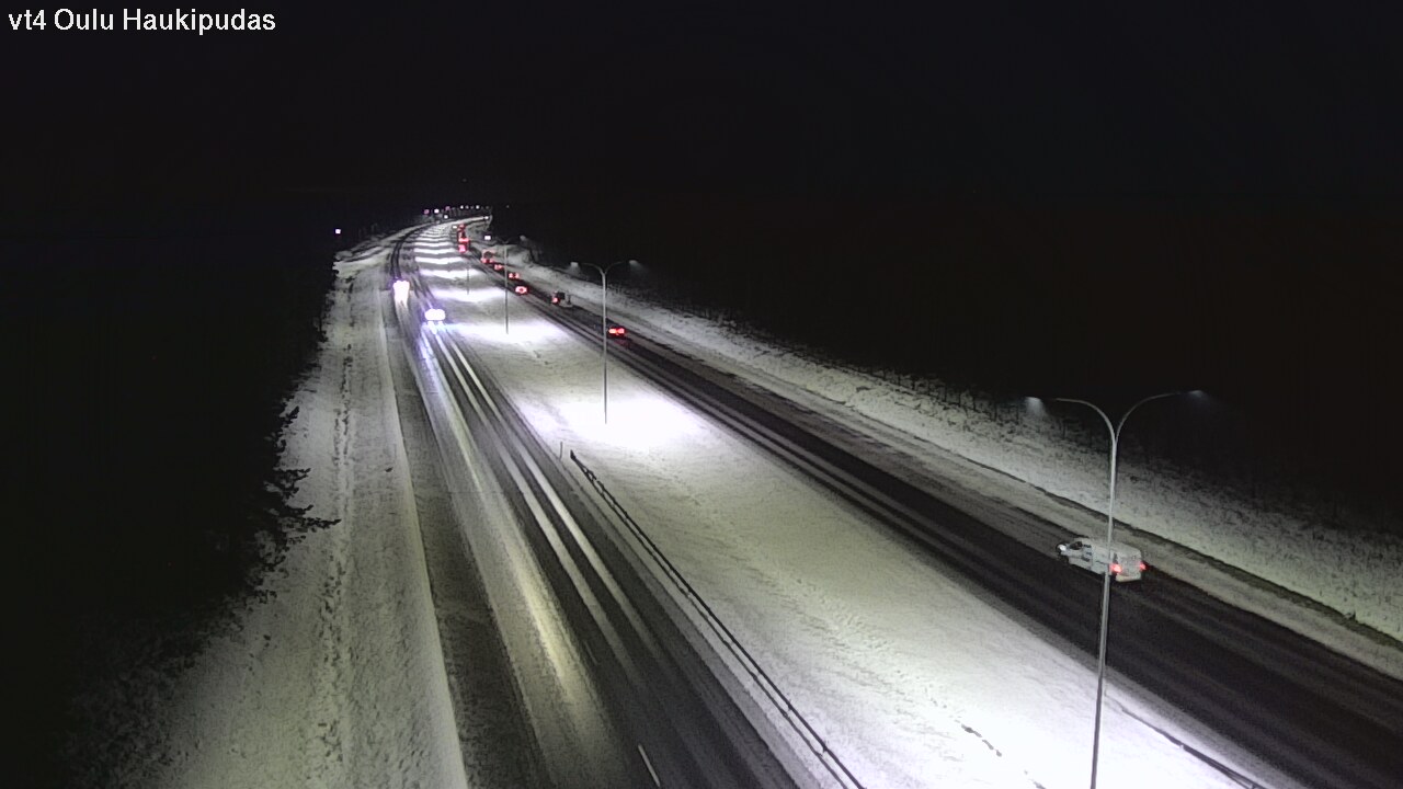 Weather Camera Image Väg 4 Oleåborg, Haukipudas, Oulu, Pohjois-Pohjanmaa