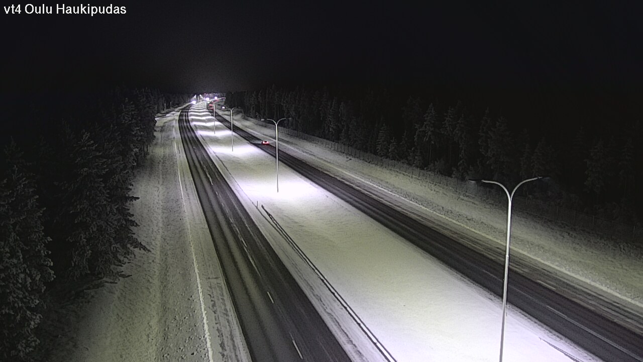 Weather Camera Image Road 4 Oulu, Haukipudas, Oulu, Pohjois-Pohjanmaa