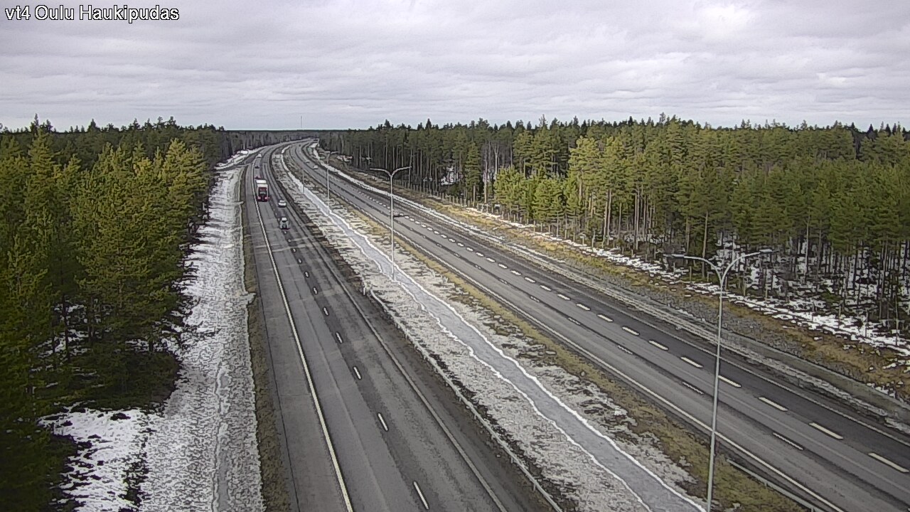 Weather Camera Image Road 4 Oulu, Haukipudas, Oulu, Pohjois-Pohjanmaa