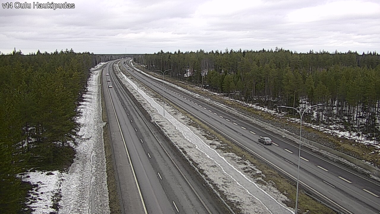 Weather Camera Image Road 4 Oulu, Haukipudas, Oulu, Pohjois-Pohjanmaa