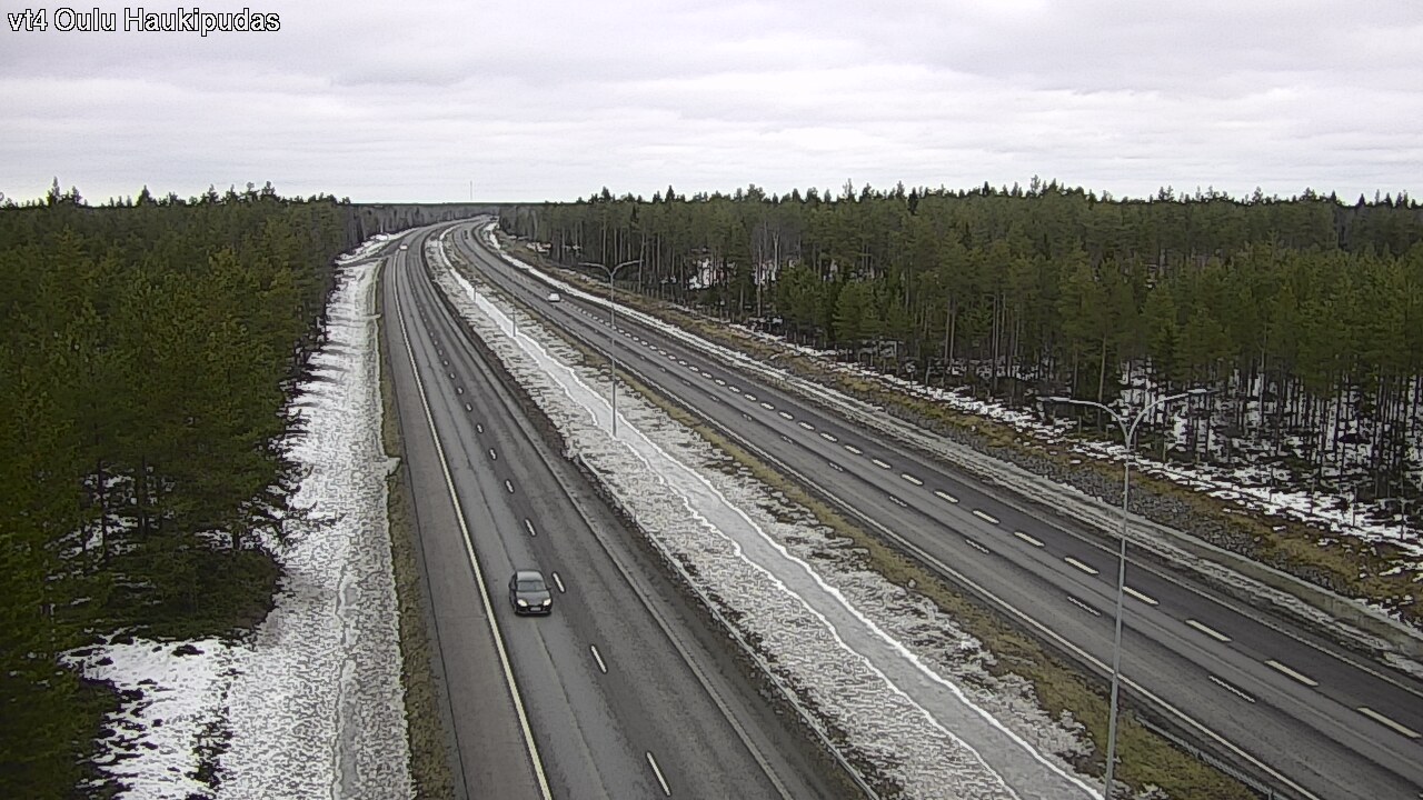 Weather Camera Image Road 4 Oulu, Haukipudas, Oulu, Pohjois-Pohjanmaa