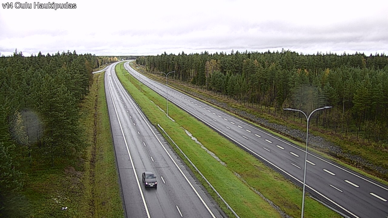 Weather Camera Image Väg 4 Oleåborg, Haukipudas, Oulu, Pohjois-Pohjanmaa