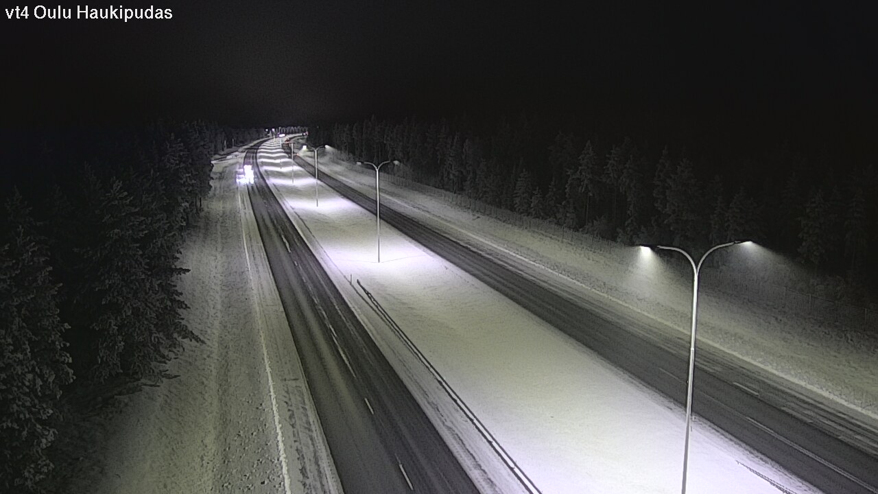 Weather Camera Image Road 4 Oulu, Haukipudas, Oulu, Pohjois-Pohjanmaa