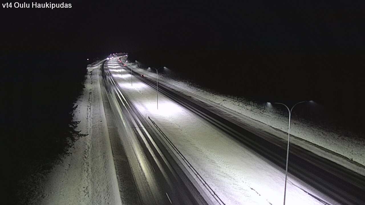 Weather Camera Image Väg 4 Oleåborg, Haukipudas, Oulu, Pohjois-Pohjanmaa
