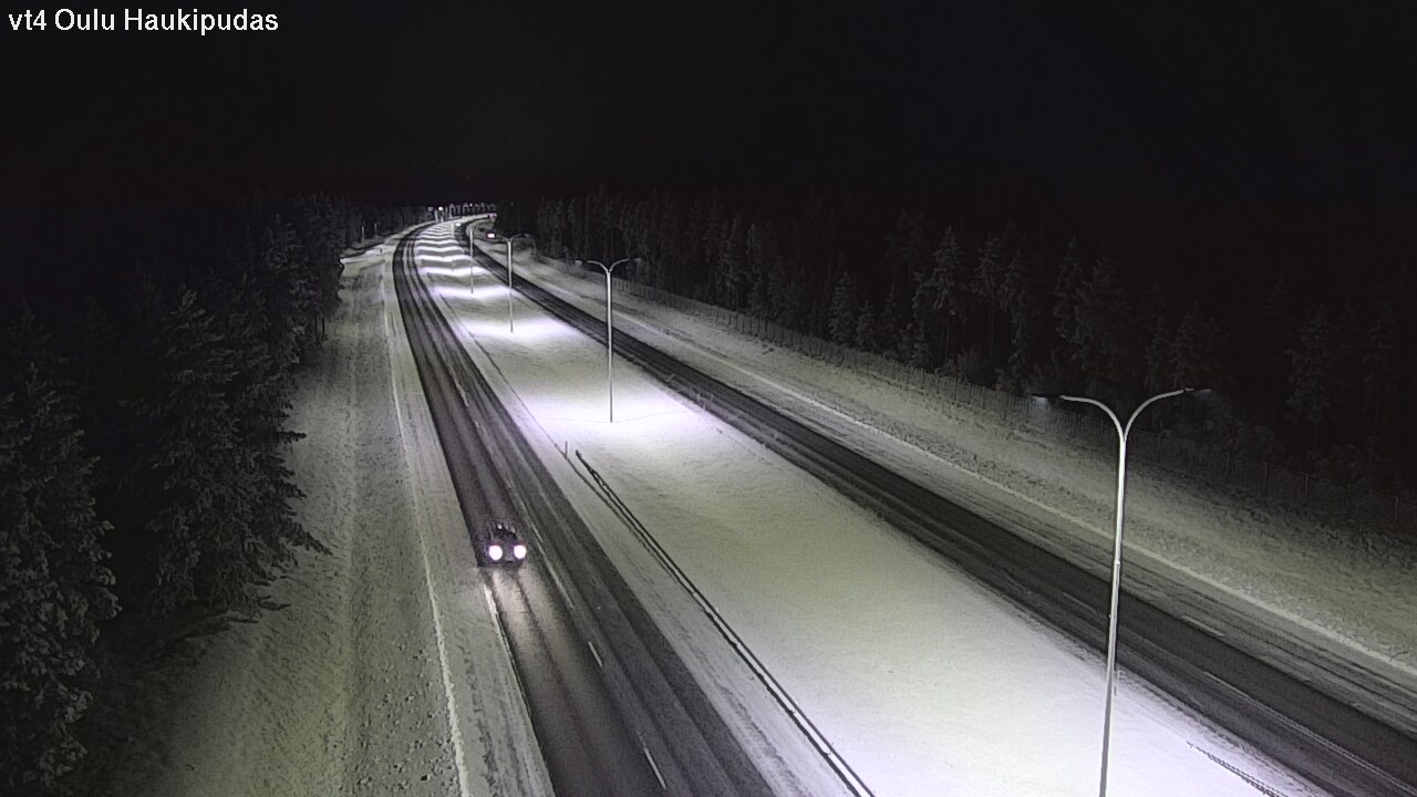 Weather Camera Image Road 4 Oulu, Haukipudas, Oulu, Pohjois-Pohjanmaa