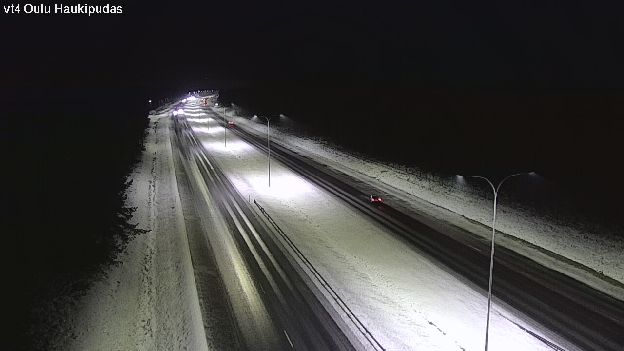 Weather Camera Image Väg 4 Oleåborg, Haukipudas, Oulu, Pohjois-Pohjanmaa