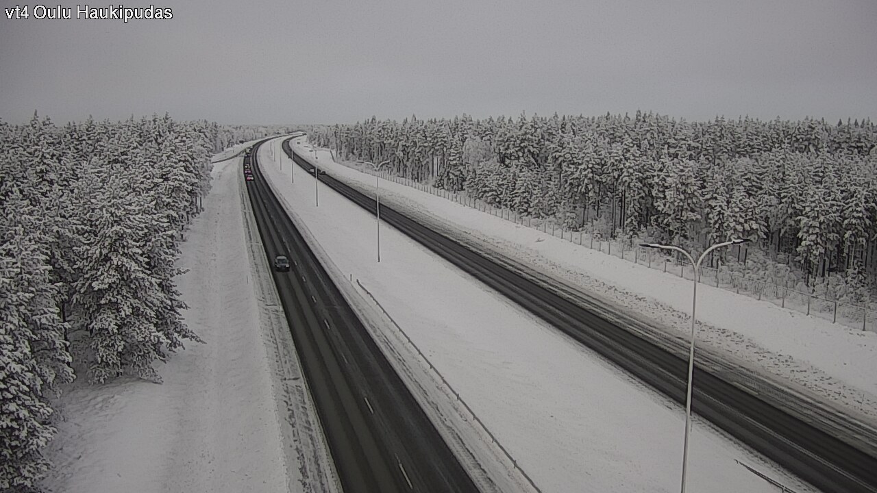 Weather Camera Image Road 4 Oulu, Haukipudas, Oulu, Pohjois-Pohjanmaa