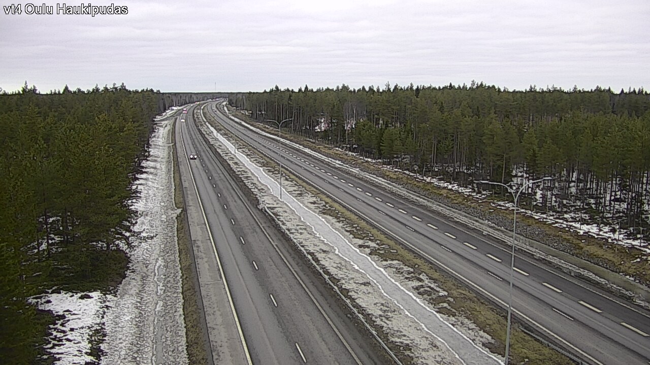 Weather Camera Image Road 4 Oulu, Haukipudas, Oulu, Pohjois-Pohjanmaa