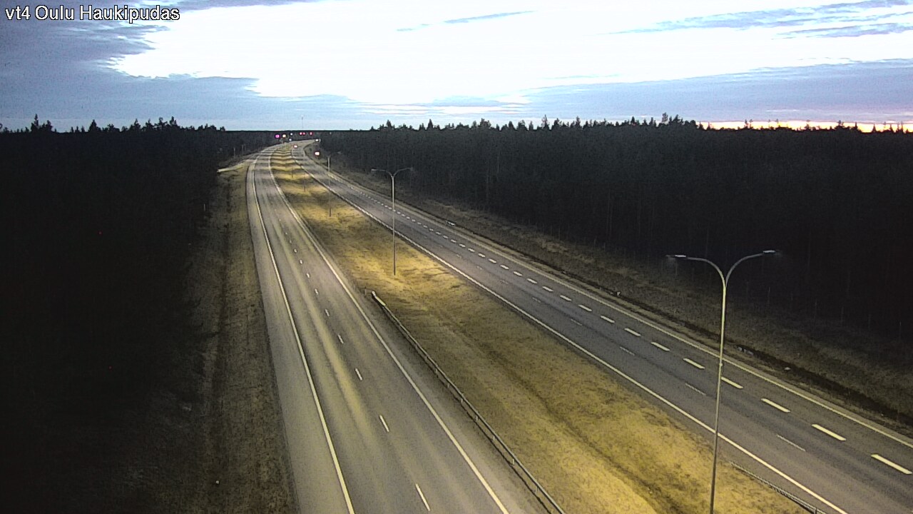 Weather Camera Image Road 4 Oulu, Haukipudas, Oulu, Pohjois-Pohjanmaa