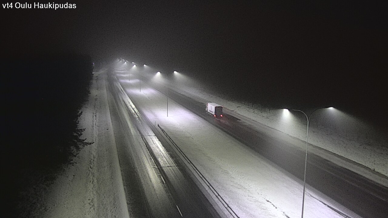 Weather Camera Image Väg 4 Oleåborg, Haukipudas, Oulu, Pohjois-Pohjanmaa
