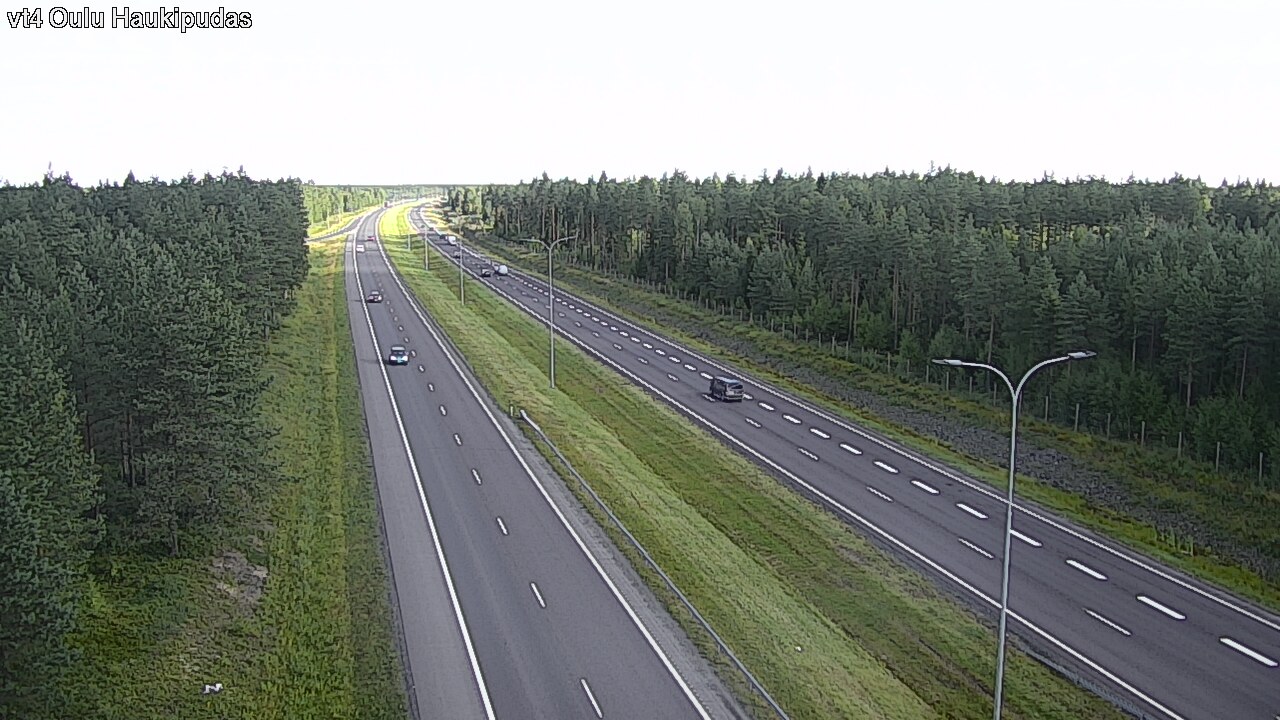 Weather Camera Image Väg 4 Oleåborg, Haukipudas, Oulu, Pohjois-Pohjanmaa