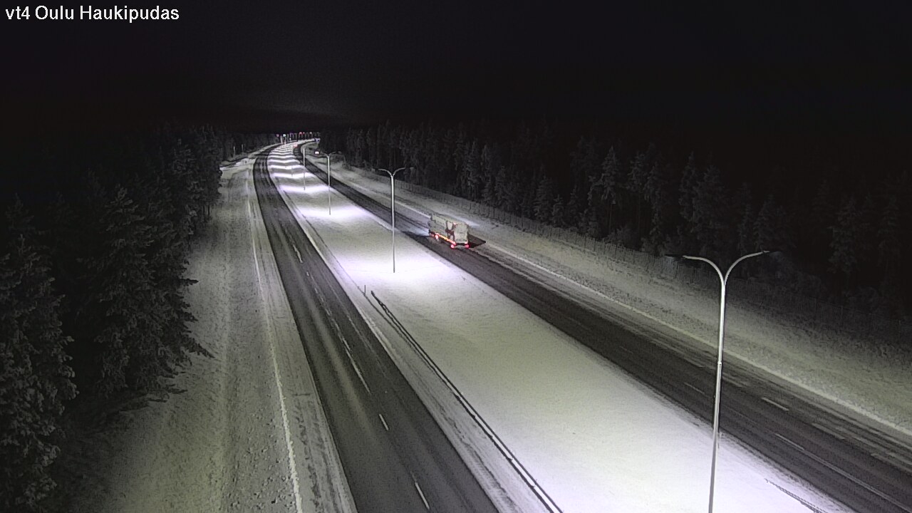 Weather Camera Image Road 4 Oulu, Haukipudas, Oulu, Pohjois-Pohjanmaa