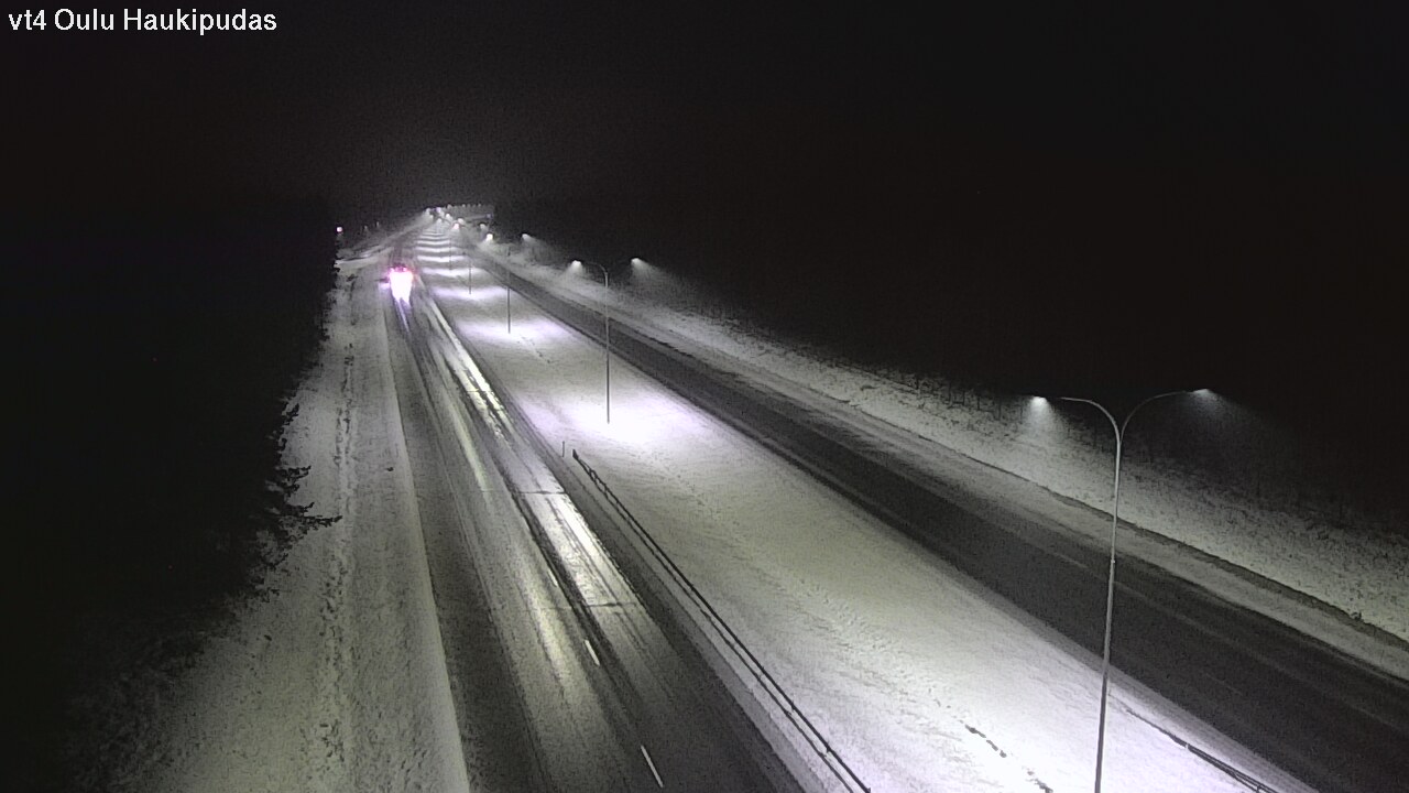 Weather Camera Image Väg 4 Oleåborg, Haukipudas, Oulu, Pohjois-Pohjanmaa