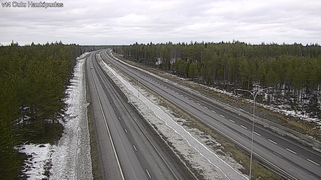 Weather Camera Image Road 4 Oulu, Haukipudas, Oulu, Pohjois-Pohjanmaa