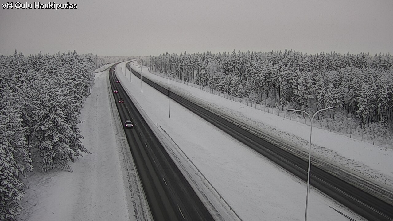 Weather Camera Image Road 4 Oulu, Haukipudas, Oulu, Pohjois-Pohjanmaa