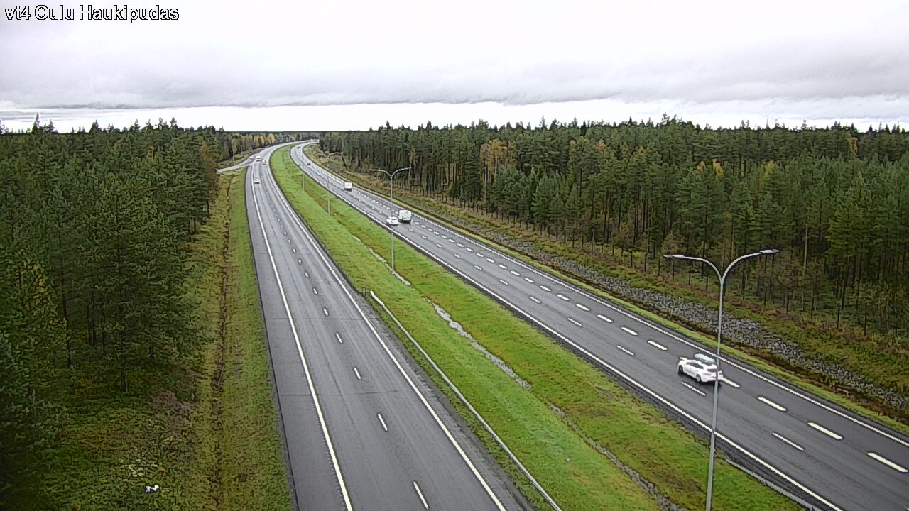 Weather Camera Image Väg 4 Oleåborg, Haukipudas, Oulu, Pohjois-Pohjanmaa