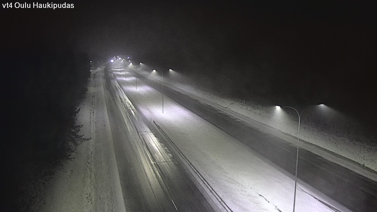 Weather Camera Image Väg 4 Oleåborg, Haukipudas, Oulu, Pohjois-Pohjanmaa
