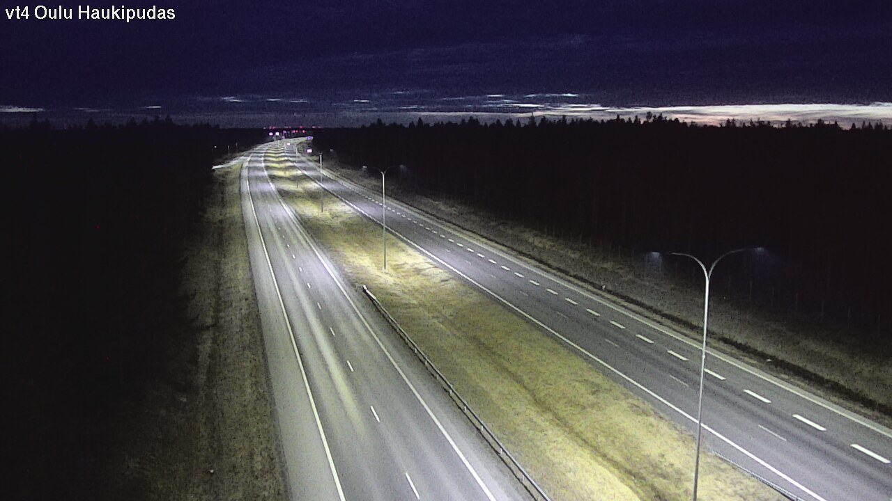 Weather Camera Image Road 4 Oulu, Haukipudas, Oulu, Pohjois-Pohjanmaa
