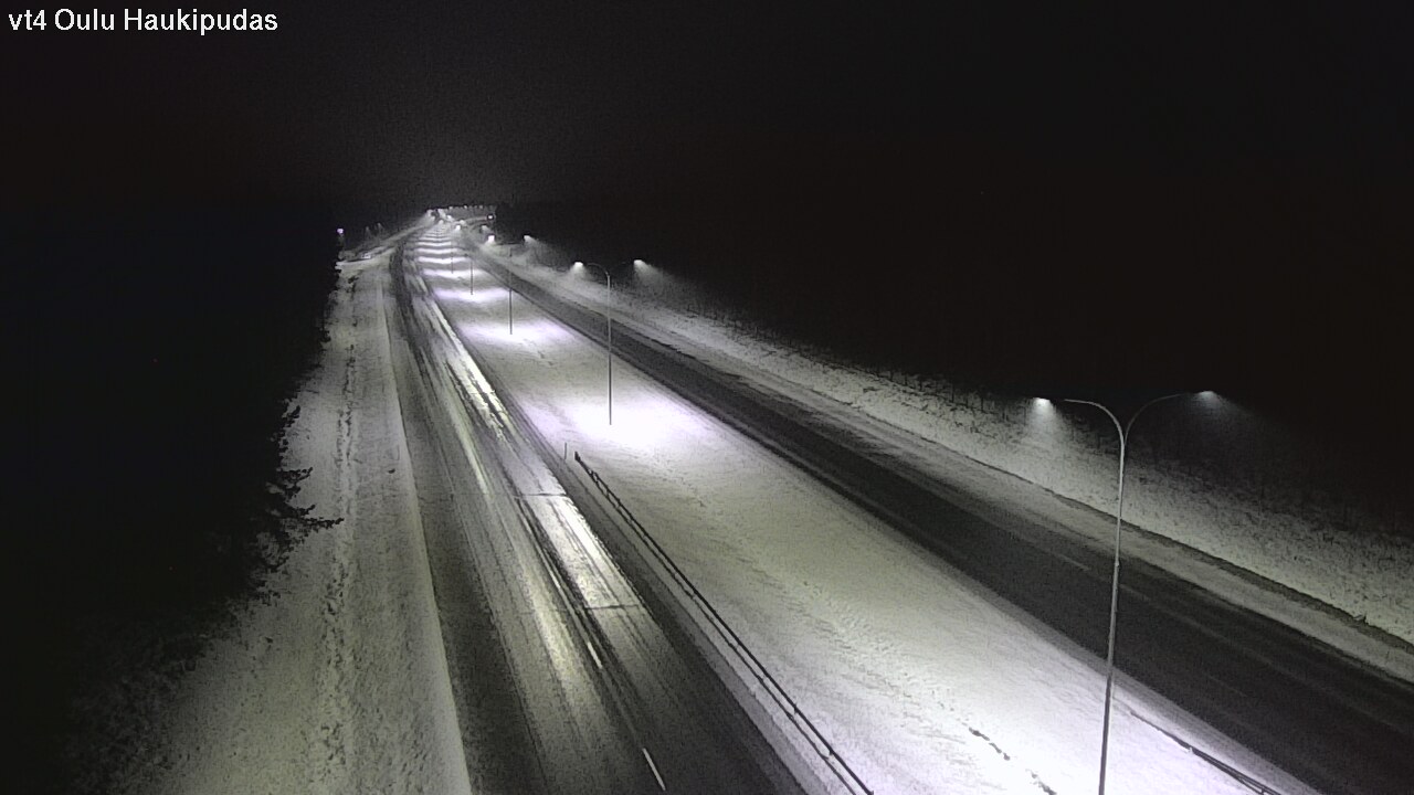 Weather Camera Image Väg 4 Oleåborg, Haukipudas, Oulu, Pohjois-Pohjanmaa