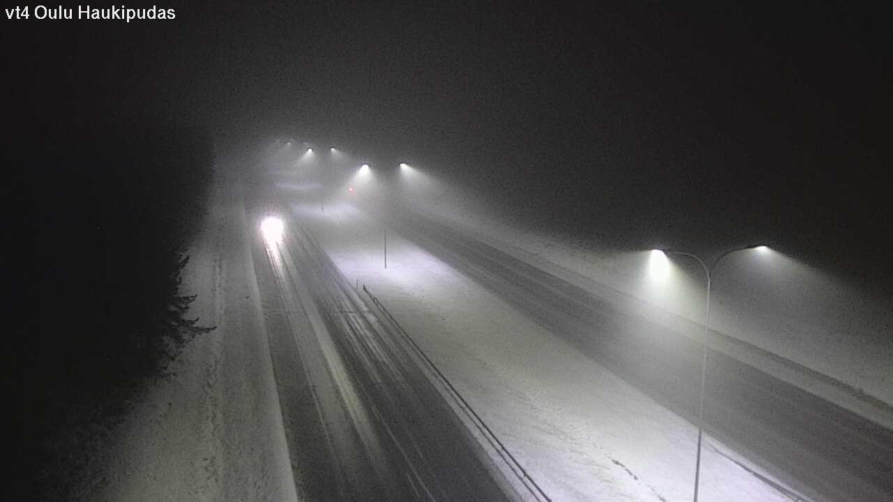 Weather Camera Image Road 4 Oulu, Haukipudas, Oulu, Pohjois-Pohjanmaa