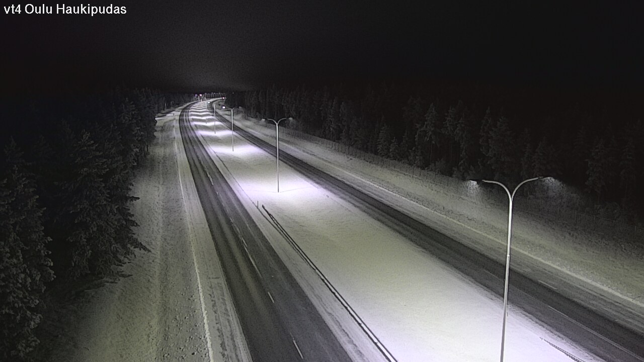 Weather Camera Image Road 4 Oulu, Haukipudas, Oulu, Pohjois-Pohjanmaa