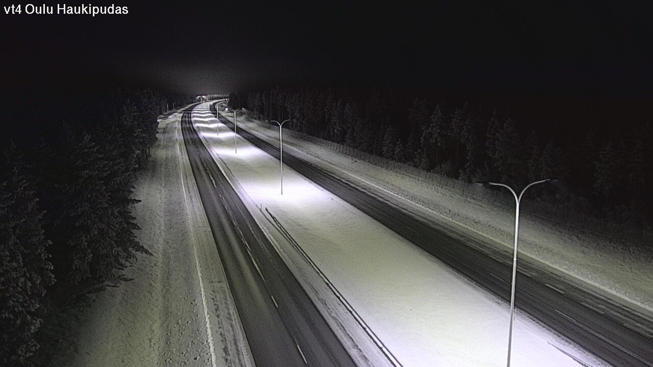 Weather Camera Image Road 4 Oulu, Haukipudas, Oulu, Pohjois-Pohjanmaa