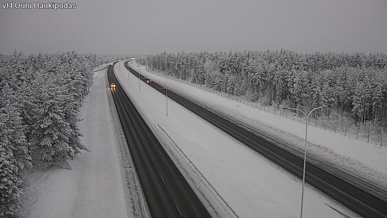 Weather Camera Image Road 4 Oulu, Haukipudas, Oulu, Pohjois-Pohjanmaa