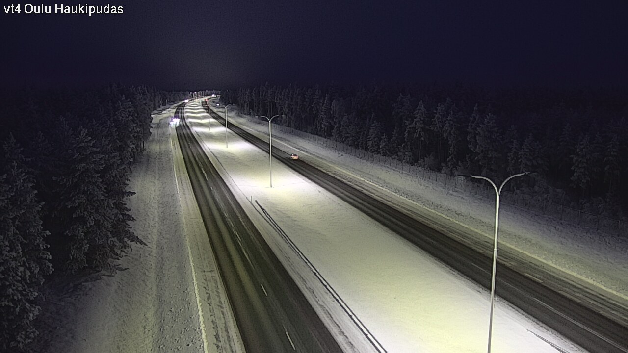 Weather Camera Image Road 4 Oulu, Haukipudas, Oulu, Pohjois-Pohjanmaa