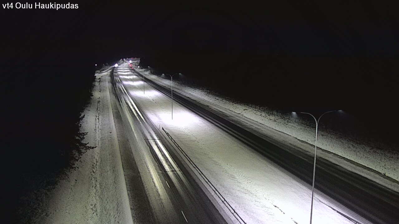 Weather Camera Image Väg 4 Oleåborg, Haukipudas, Oulu, Pohjois-Pohjanmaa