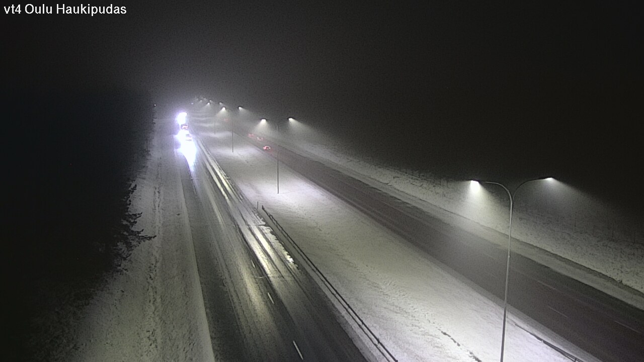 Weather Camera Image Väg 4 Oleåborg, Haukipudas, Oulu, Pohjois-Pohjanmaa
