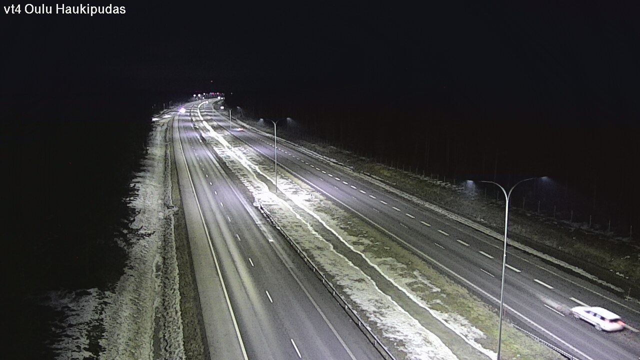 Weather Camera Image Väg 4 Oleåborg, Haukipudas, Oulu, Pohjois-Pohjanmaa