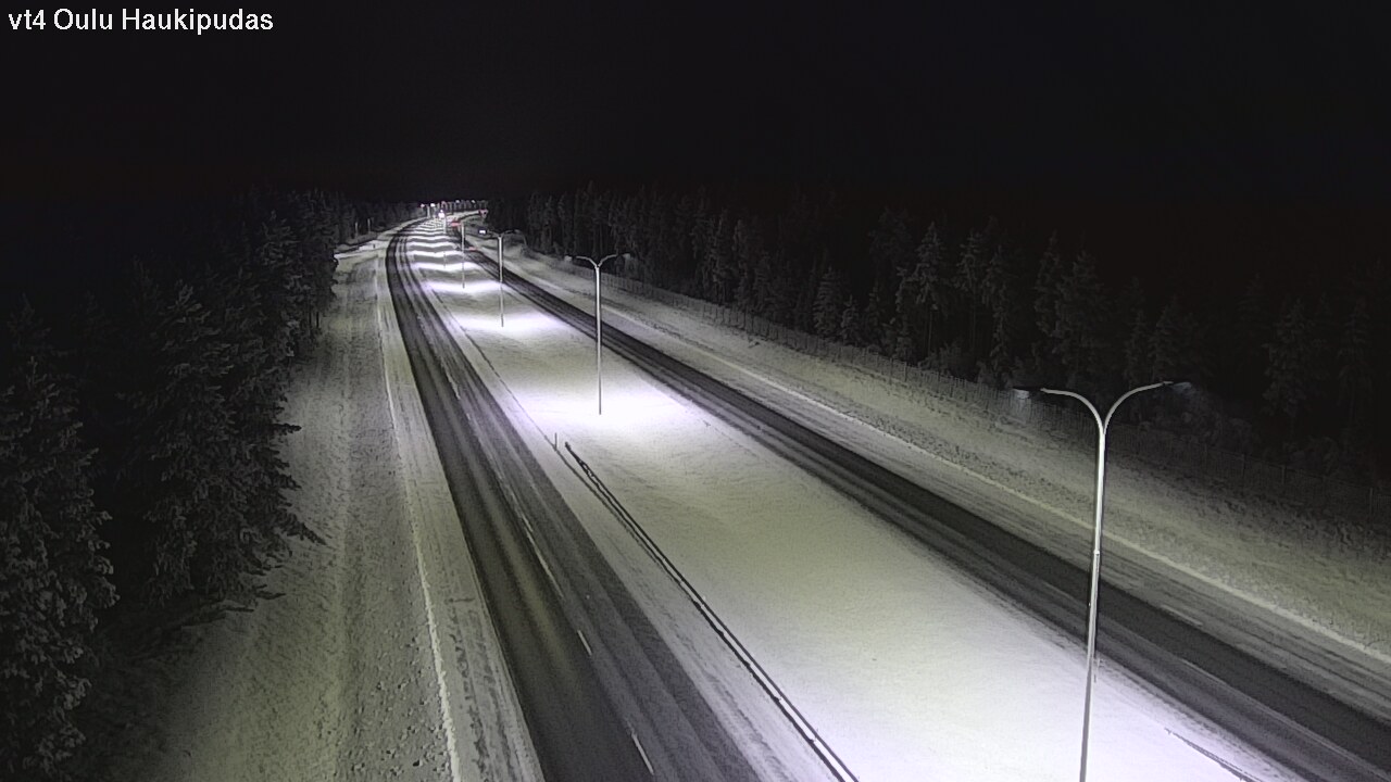 Weather Camera Image Road 4 Oulu, Haukipudas, Oulu, Pohjois-Pohjanmaa