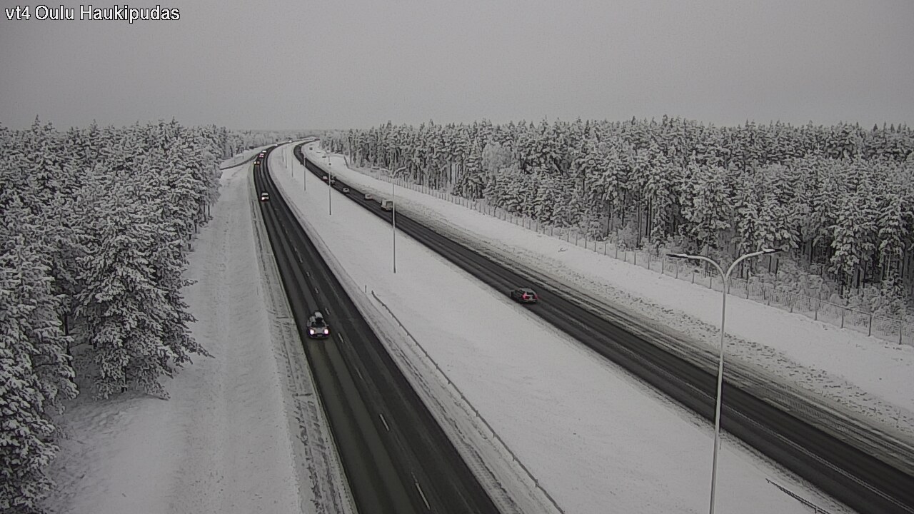 Weather Camera Image Road 4 Oulu, Haukipudas, Oulu, Pohjois-Pohjanmaa