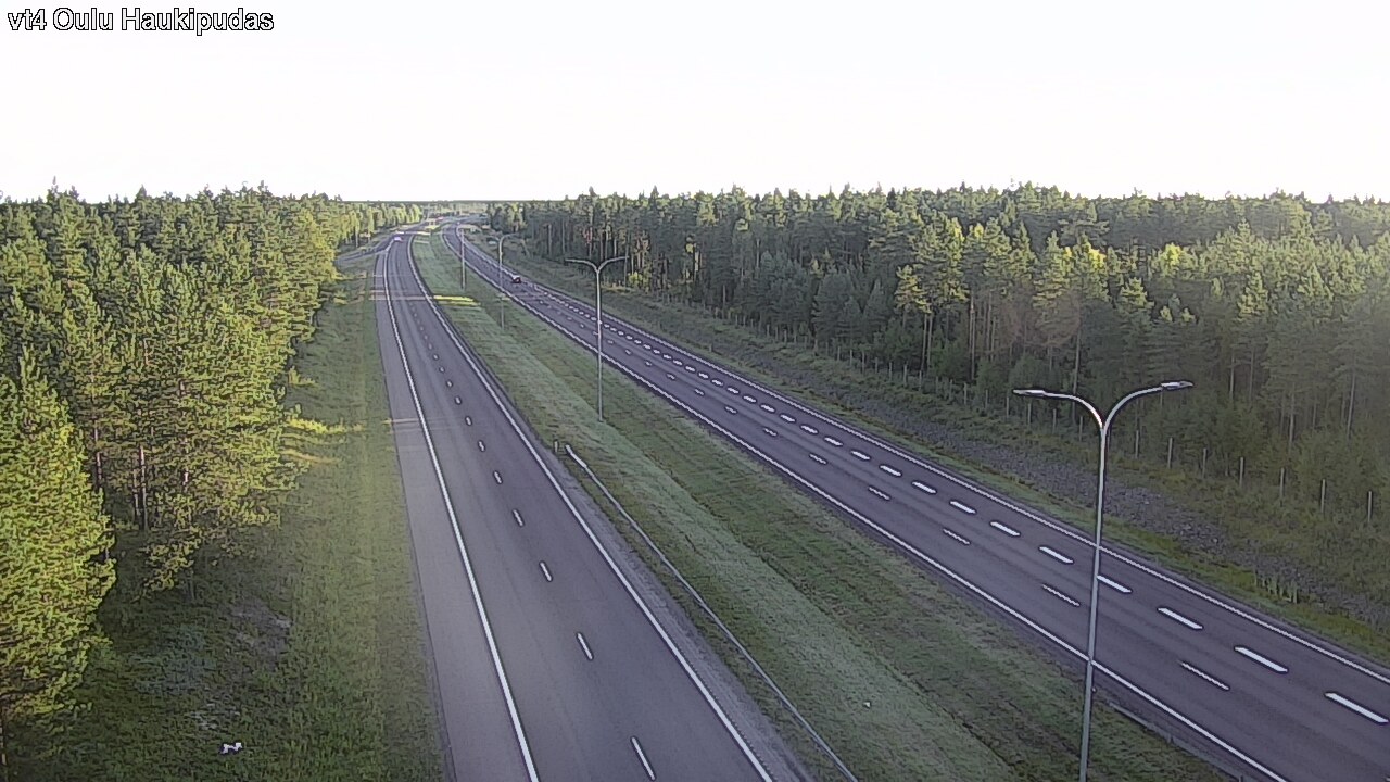 Weather Camera Image Väg 4 Oleåborg, Haukipudas, Oulu, Pohjois-Pohjanmaa