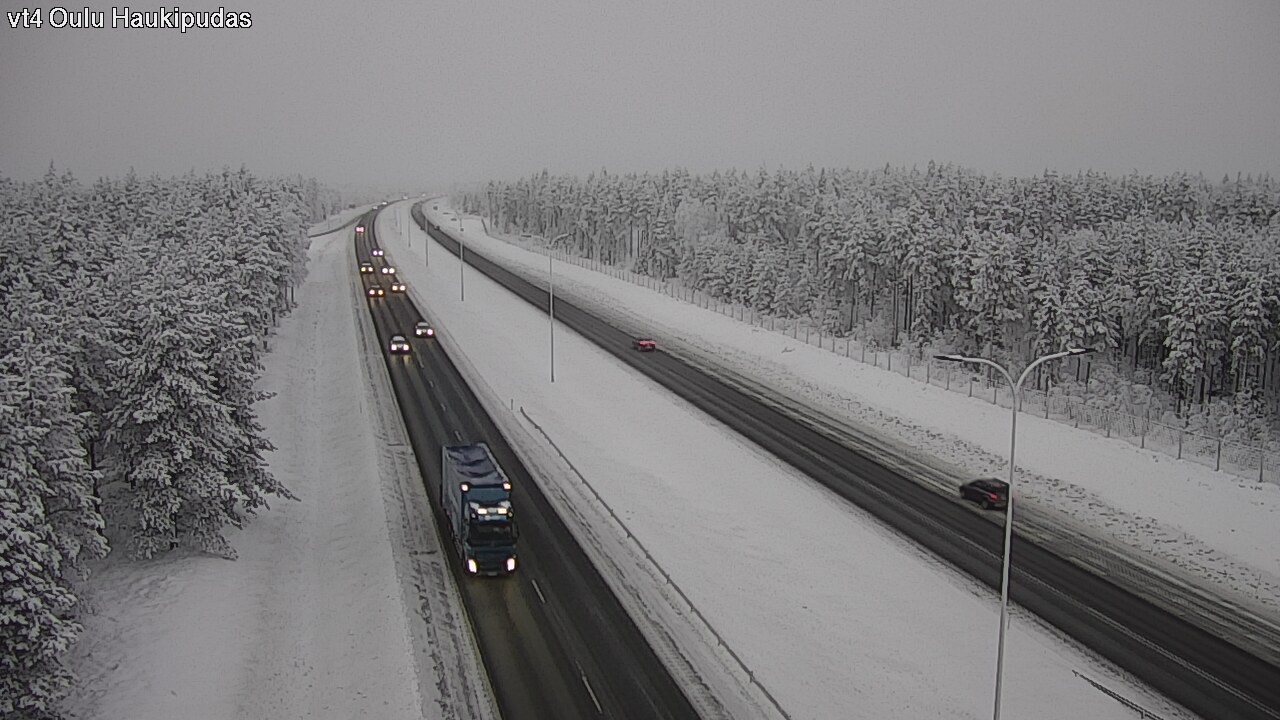 Weather Camera Image Road 4 Oulu, Haukipudas, Oulu, Pohjois-Pohjanmaa
