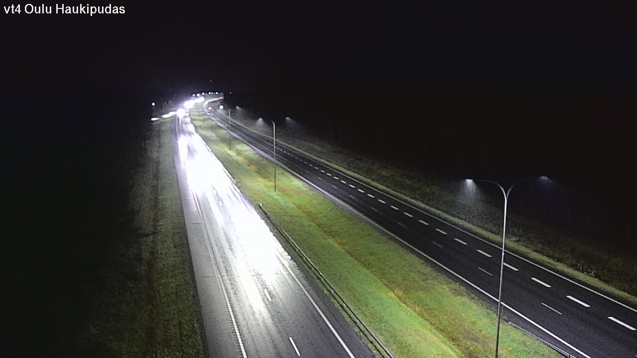 Weather Camera Image Väg 4 Oleåborg, Haukipudas, Oulu, Pohjois-Pohjanmaa