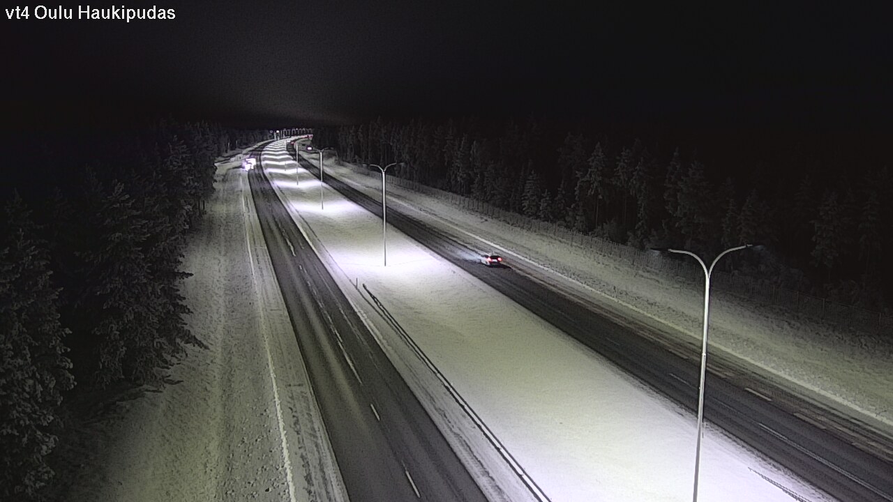 Weather Camera Image Road 4 Oulu, Haukipudas, Oulu, Pohjois-Pohjanmaa