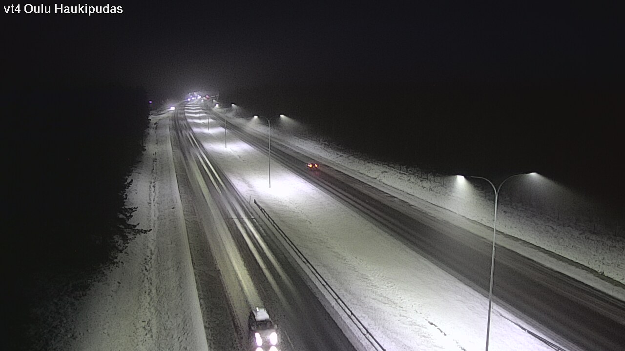 Weather Camera Image Road 4 Oulu, Haukipudas, Oulu, Pohjois-Pohjanmaa