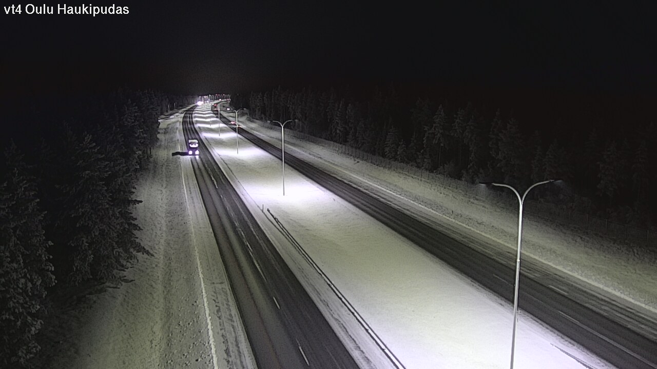 Weather Camera Image Road 4 Oulu, Haukipudas, Oulu, Pohjois-Pohjanmaa