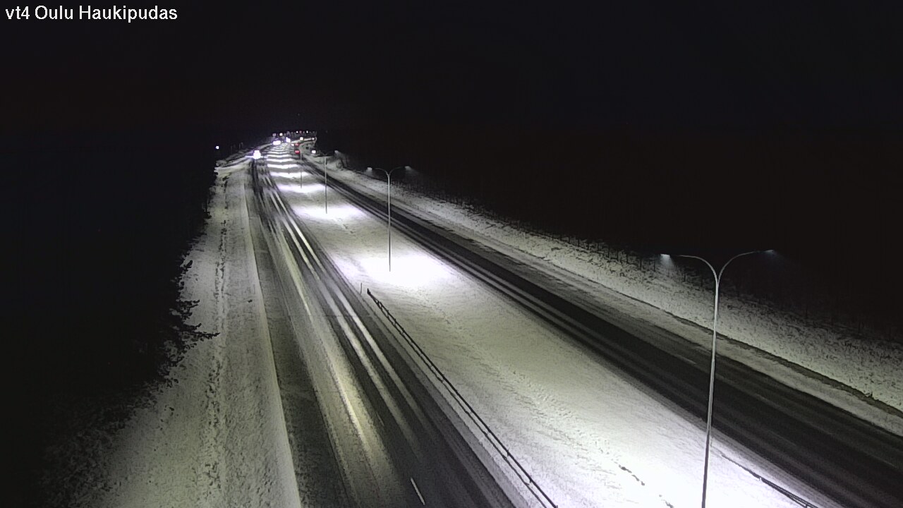 Weather Camera Image Väg 4 Oleåborg, Haukipudas, Oulu, Pohjois-Pohjanmaa